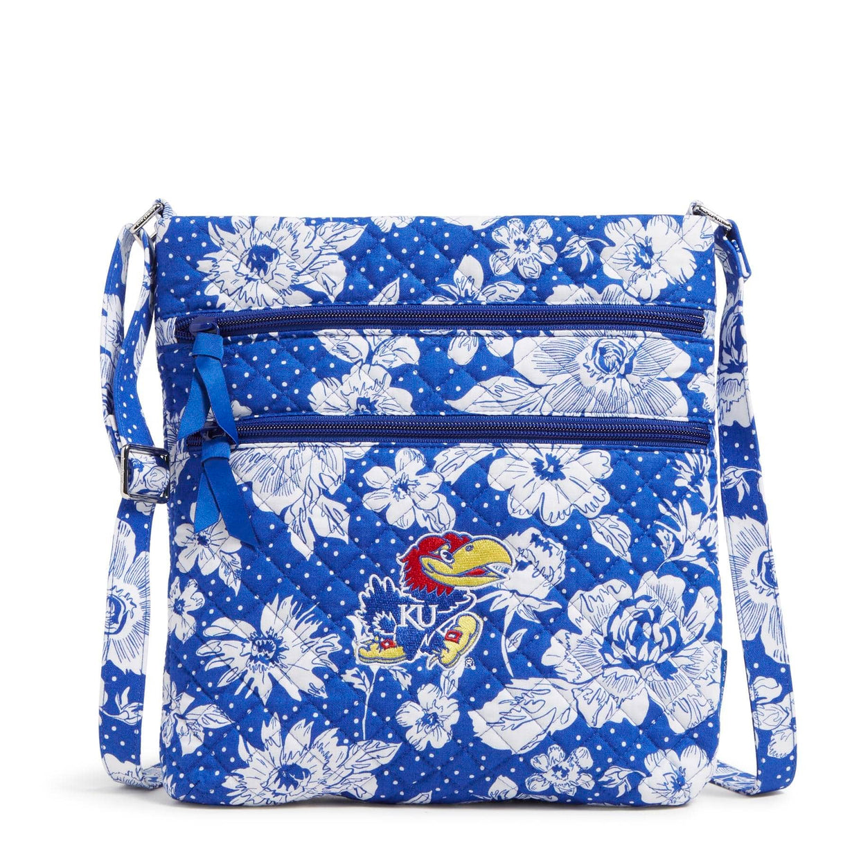University of Kansas Collegiate Triple Zip Hipster Crossbody