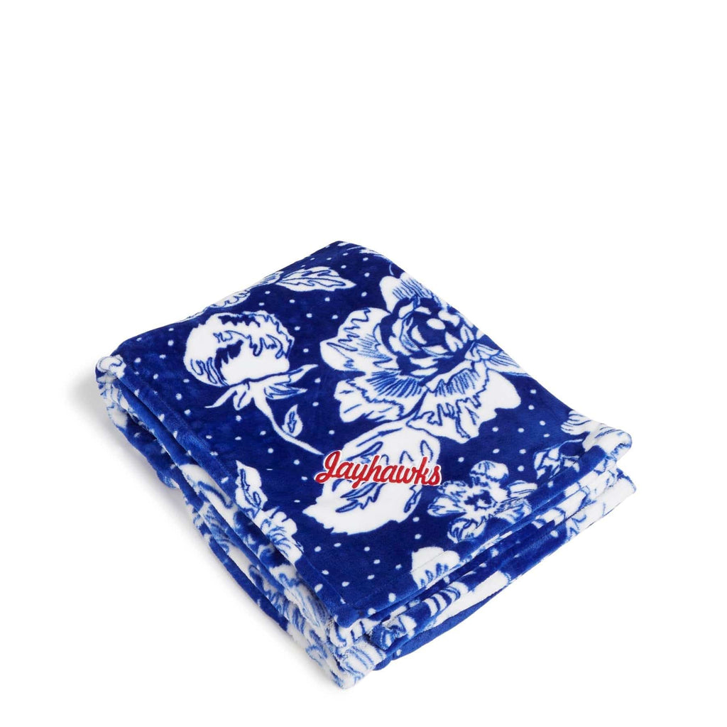 University of Kansas Collegiate Plush XL Throw Blanket Vera Bradley