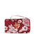 Collegiate RFID Front Zip Wristlet-Cardinal/White Rain Garden with University of Oklahoma Logo-Image 1-Vera Bradley