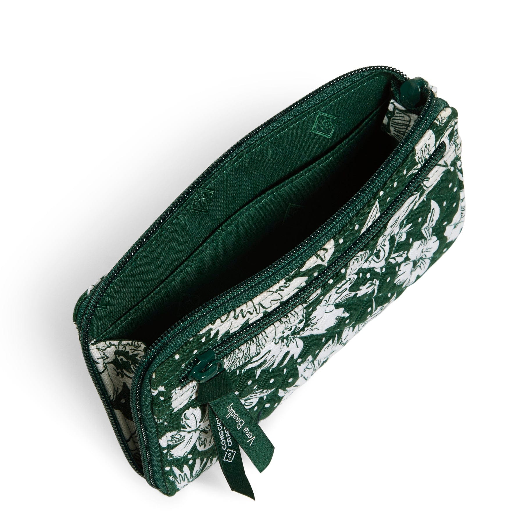 Michigan State University Collegiate RFID Front Zip Wristlet