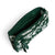Collegiate RFID Front Zip Wristlet-Dark Green/White Rain Garden with Michigan State University Logo-Image 3-Vera Bradley