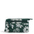 Collegiate RFID Front Zip Wristlet-Dark Green/White Rain Garden with Michigan State University Logo-Image 2-Vera Bradley