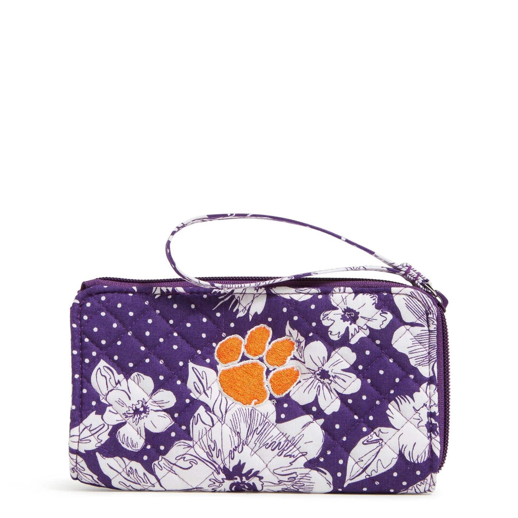 Clemson University Collegiate RFID Front Zip Wristlet Vera Bradley