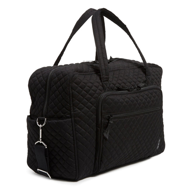 Vera bradley duffel bag black hot sale