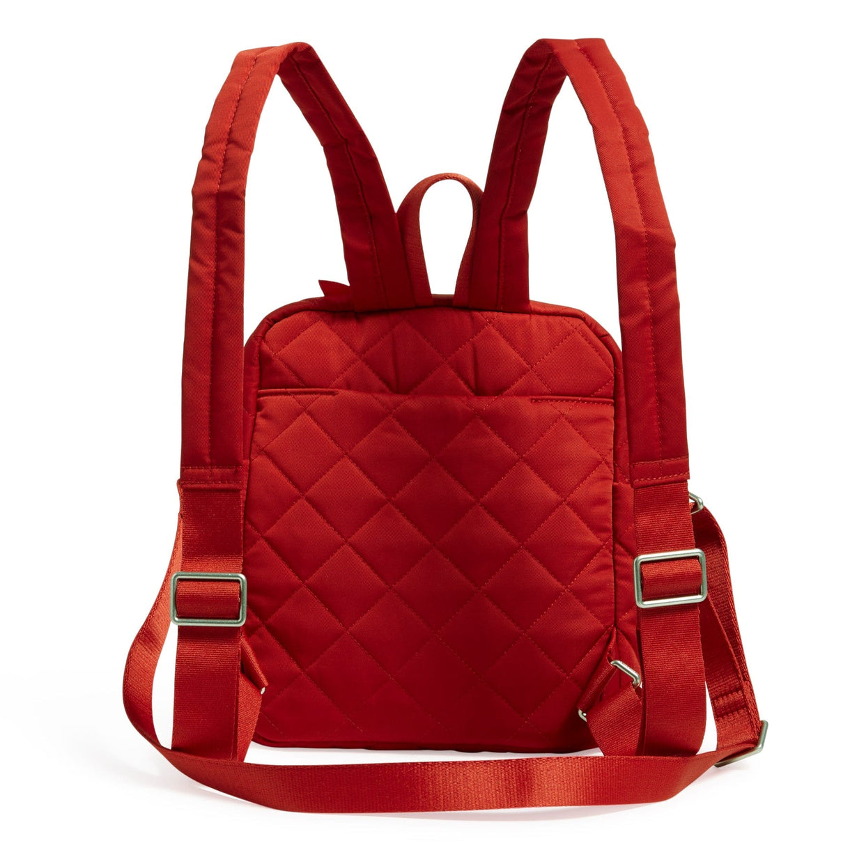 Polyester Shoulder Bag Rose Red Quilted Pattern