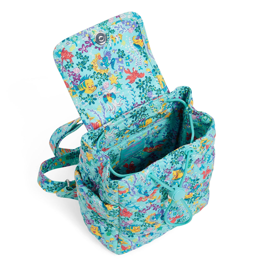 Blue Disney Mini Backpack - Ariel Floral Ditsy | Vera Bradley