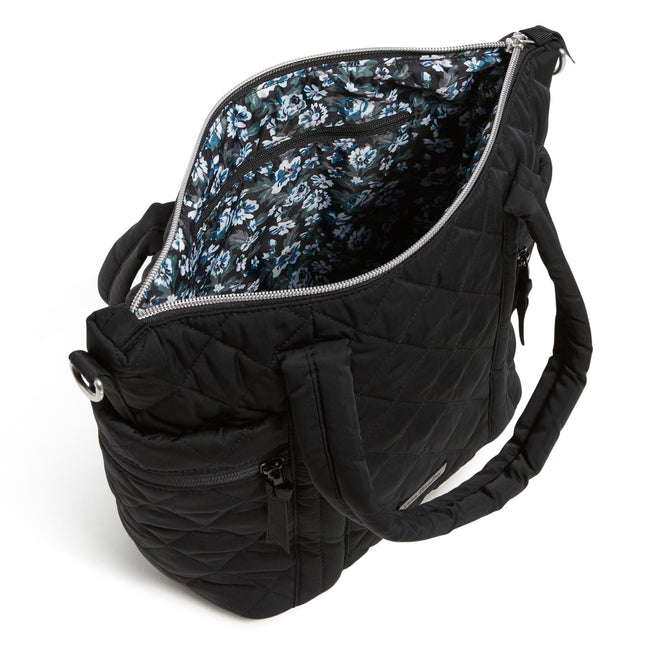 Vera Bradley Women's Cotton Multi-Compartment Shoulder Bag Black -  Walmart.com