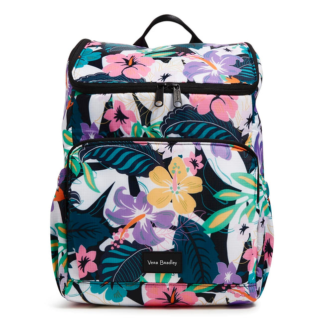 White Cooler Backpack - Island Floral | Vera Bradley