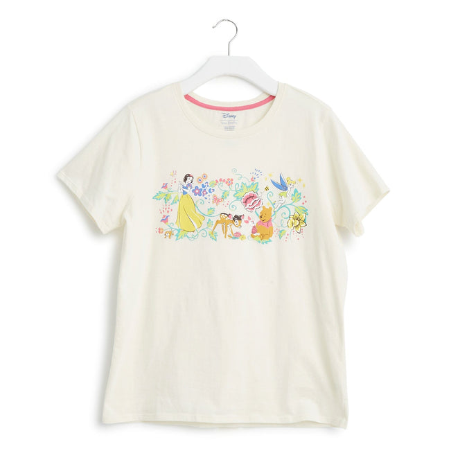 Vera Bradley Disney Short-sleeved Graphic T-Shirt Women in Disney Winnie The Pooh Blue/Brown Medium