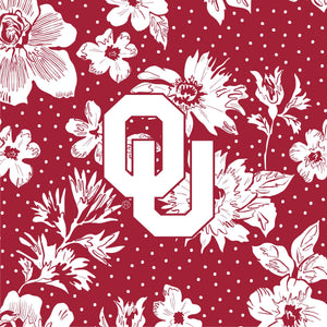Tervis 24oz Wide Mouth Bottle-Cardinal/White Rain Garden with University of Oklahoma-Image 2-Vera Bradley