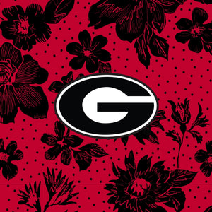 Tervis 24oz Wide Mouth Bottle-Red/Black Rain Garden with University of Georgia-Image 2-Vera Bradley