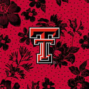 Tervis 24oz Wide Mouth Bottle-Red/Black Rain Garden with Texas Tech University-Image 2-Vera Bradley