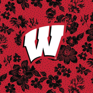 Tervis 24oz Wide Mouth Bottle-Red/White Rain Garden with University of Wisconsin-Image 2-Vera Bradley