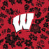Tervis 24oz Wide Mouth Bottle-Red/White Rain Garden with University of Wisconsin-Image 2-Vera Bradley
